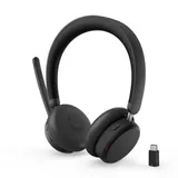 Lenovo Dual-Mode Bluetooth-Headset 6550 Schwarz, kabellos, USB-C Empfänger, ANC, Mircosoft Teams zertifiziert (kommerzielles Produkt)