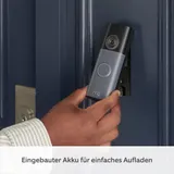 RING Battery Video Doorbell 2 + Chime (3rd Gen) - 2K, Gegensprechfunktion, Türklingel Speckled Gray