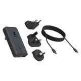 Xtorm TravelPro GaN3 Ultra Wand-Ladegerät Set 65W PD 1x USB-C 1x USB-A Austauschbare Stecker 1m 100W USB-C K