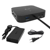 i-tec USB-C Dual Displayport Docking Station – 4K-Auflösung, 1x HDMI, 2x DP, 5x USB-A, 1x USB-C, Gbit-LAN, inkl. 100W Netzteil