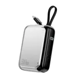 4smarts Powerbank Pocket mit USB-C Kabel 10000mAh - silber