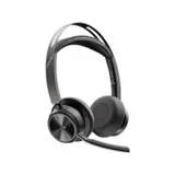 Poly Voyager Focus 2 MS Schwarz Kabelloses Bluetooth-Headset, USB-C/A, BT700 USB-C Dongle, ANC, Microsoft Teams zertifiziert