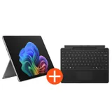 Microsoft Surface Pro 13" (12. Edition) Touch Platin Snapdragon X2 Plus 16GB/256GB SSD Win11 EP2-66388 inkl. MS Pro Keyboard mit Stiftaufbewahrung schwarz
