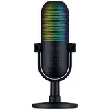 Razer Seiren V3 Chroma 32-Bit DSP Gaming-Mikrofon Schwarz – KI-Audio, Chroma RGB, Tap-to-Mute & Profi-Sound für Streaming