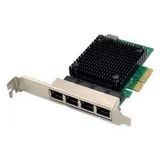 Digitus DN-10136 4-Port 2,5 Gigabit Ethernet Netzwerkkarte, RJ45, PCI Express, Realtek Chipsatz