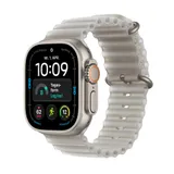 Apple Watch Ultra 4 GPS + Cellular 49mm Natural Titanium Gehäuse mit Translucent Grey Ocean Band