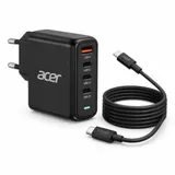 Acer 100W GaN USB-C Schnellladegerät ZL.ADTCC.00L | 3x USB-C, 1x USB-A, Power Delivery, 4 Geräte gleichzeitig