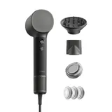 Laifen Neo Special Hochgeschwindigkeits-Haartrockner mit Diffusor & 2 Stylingdüsen; 110.000 U/min, Smart Temperature Control, 1400 W; schwarz