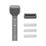 Laifen T1 Pro Elektrorasierer mit Linearmotor aus Aluminium – USB-C Rasierer & Barttrimmer Set, IPX7, 12.000 CPM; Alu grau
