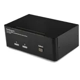 StarTech.com 2-Port Dual DisplayPort KVM Switch mit USB & Audio, Dual Monitor, 2560 x 1600 bei 60 Hz