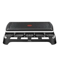Tefal RE 4588 Raclette-Grill für 10 Personen Schwarz/Edelstahl