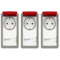 FRITZ!DECT 210 3er Set Smarte Steckdose für außen