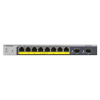 NETGEAR GS110TP 10 Port Gigabit Ethernet LAN PoE Switch Smart (Managed mit 8x PoE+ 55W, 2x 1G-SFP, lokales Management oder Remote per Insight Cloud, lüfterlos)