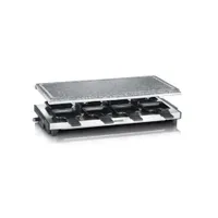 Severin RG 2374 Raclette-Grill mit Naturstein 1.400W Edelstahl gebürstet/schwar