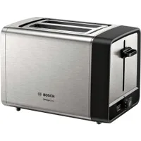 Bosch TAT5P420DE Toaster, Kompakt DesignLine, Edelstahl