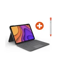 Logitech Folio Touch Tastatur-Case mit Trackpad + Logitech Crayon für iPad Air 