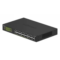 NETGEAR GS324P 24 Port Gigabit Ethernet LAN PoE Switch (mit 16x PoE+ 190W, Plug-and-Play Netzwerk Switch, Desktop oder 19 Zoll Rack-Montage, energieeffizient, robustes Metallgehäuse), schwarz