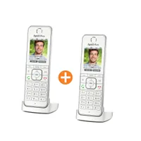 2x AVM FRITZ!Fon C6 White schnurloses DECT Komforttelefon für FRITZ!Box