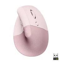 Logitech Lift Vertical Rosa - Ergonomische Kabellose Maus 