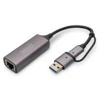DIGITUS USB3.0/USB C 3.1 auf 2.5G Ethernet Adapter 
