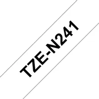 Brother TZe-N241 Schriftband, schwarz auf weiss 18mm x 8m unlaminiert 