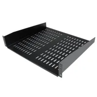 StarTech 16 Zoll Fachboden zur Festmontage 2HE 400mm Tiefe schwarz 