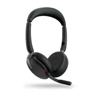 Jabra Evolve2 65 Flex MS Stereo USB Headset schwarz USB-A Wireless-Charging-Pad