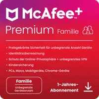 McAfee Plus Premium - Family | Download & Produktschlüssel