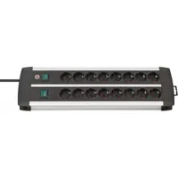Brennenstuhl Premium-Alu-Line Steckdosenleiste 16-fach 3m silber/schwarz 