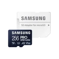Samsung PRO Ultimate 256 GB microSD-Speicherkarte mit SD-Karten-Adapter 