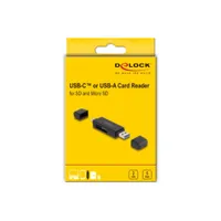 Delock Card Reader SuperSpeed USB 5 Gbps USB Type-C™ / Typ-A für SD und Micro SD