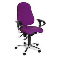 Topstar Bürodrehstuhl SITNESS 10 mit verstellbaren Armlehnen, lila