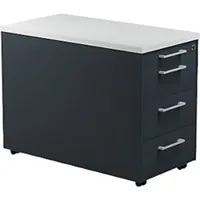 Schubladencontainer auf Rollen, 579x800mm, 3 Schubl., anthrazitgrau/lichtgrau