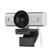 Logitech MX Brio Ultra Hellgrau/Silber, 4K/UHD (3840 x 2160) Webcam, Streaming, Office, KI-Optimierung, unterstützt Logi Options+