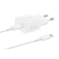Samsung Schnellladegerät T2510 USB-C 25W mit Datenkabel, Weiß 