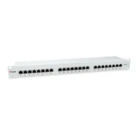 EQUIP 326325 24-Ports Cat.6 Geschirmtes Patch Panel, Hellgrau
