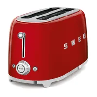 SMEG TSF02RDEU 50s Style 4 Scheiben Langschlitz Toaster Rot