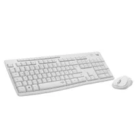 Logitech MK295 Silent Wireless Combo Weiß - Kabellose Maus-Tastaturkombination, USB-Empfänger, Batteriebetrieb