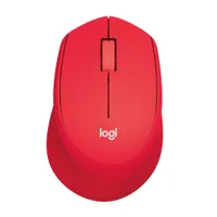 Logitech M330 Silent Plus Kabellose Maus Rot
