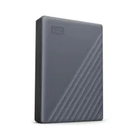 WD My Passport 6 TB 2.5 Zoll USB 3.0 Micro-B (5Gb/​s) Grau externe Festplatte HDD inkl. USB-C-Adapter