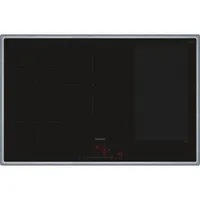 Siemens EX845HVC1E iQ700 Induktionskochfeld 80 cm Schwarz, Mit Rahmen aufliegend
