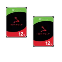 Seagate 2er Set IronWolf NAS HDD ST12000VN0008 24TB - 2x12 TB 3,5 Zoll SATA 6 Gbit/s CMR