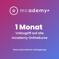 mcademy+ | 1 Monat | Vollzugriff auf alle Onlinekurse