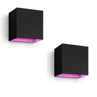 Philips Hue White & Color Ambiance Resonate Wandleuchte Outdoor • einstrahlig 2er Pack