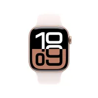 Apple Watch Series 10 GPS 42mm Aluminium rose gold Sportarmband light blush - S/M