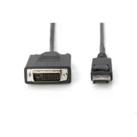 DIGITUS DisplayPort 1.2 Adapterkabel 5m DP zu DVI-I (24+1) St./St. schwarz