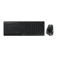 Cherry STREAM Desktop Comport Schwarz - Ergonomische Tastatur-Maus-Combo, USB-Dongle, USB-A, AES-128, 4.000 dpi, Cherry SX Scherenmechanik