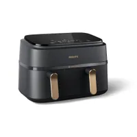 Philips NA352/04 3000 Series Airfryer Dual Basket, schwarz