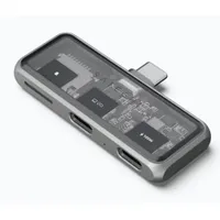 Satechi Mobile XR Hub 2-Port USB-C (1x 100W PD) mit microSD Reader Space Grau