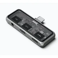 Satechi Mobile XR Hub 2-Port USB-C (1x 100W PD) mit 3,5mm Audio Space Grau